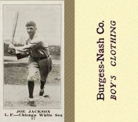 1916 Burgess-Nash Co. #87 Joe Jackson Baseball Card