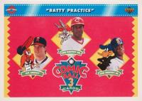 1992 Upper Deck Comic Ball 3 #37 Jim Abbott/Ken Griffey Jr & Sr Batty Practice Baseball Card