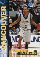 1996 Score Board Draft Day #1B Allen Iverson Basketball Card