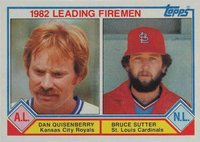 1983 Topps #708 Leading Fireman Baseball Card