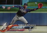 2018 Topps Update #US252 Ronald Acuna Jr. Rainbow Foil Baseball Card