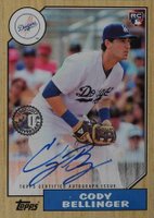 2017 Topps Update 1987 Topps Autographs #CB Cody Bellinger Baseball Card