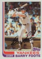 1982 Topps #706 Barry Foote Baseball Card