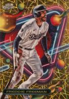 2023 Topps Cosmic Chrome #143 Freddie Freeman Gold Interstellar Baseball Card