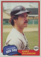 1981 Topps #128 Gary Allenson Double print Baseball Card