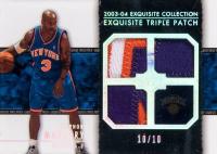 2003 Upper Deck Exquisite Collection Exquisite Triple Patch #E3PSM Stephon Marbury Basketball Card