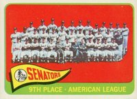 1965 Topps #267 Senators Team Baseball Card