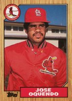 1987 Topps Tiffany #133 Jose Oquendo Baseball Card