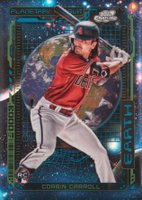 2023 Topps Cosmic Chrome Planetary Pursuit #4 Corbin Carroll Earth Baseball Card