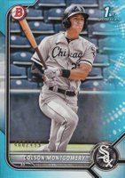 2022 Bowman Paper Prospects #BP71 Colson Montgomery Sky Blue Baseball Card