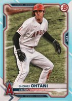 2021 Bowman #85 Shohei Ohtani Sky Blue Baseball Card