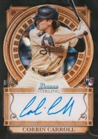 2023 Bowman Sterling Sterling Opulence Autographs #SOACC Corbin Carroll Black Lava Baseball Card