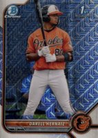 2022 Bowman Mega Box Chrome #27 Darell Hernaiz Baseball Card