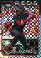 2024 Topps Chrome #44 Elly de La Cruz X-Fractor Baseball Card