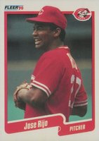 1990 Fleer #430 Jose Rijo Baseball Card