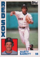 1984 Topps #683 Marty Barrett Baseball Card