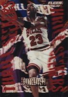 1996 Fleer Thrill Seekers #6 Michael Jordan Basketball Card
