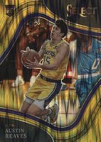 2021 Panini Select #248 Austin Reaves Gold Flash Prizm Basketball Card