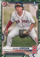 2021 Bowman Paper Prospects #BP71 Blaze Jordan Camo Baseball Card