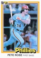1981 Donruss #251 Pete Rose Baseball Card
