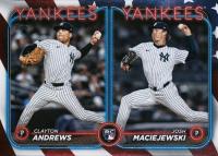 2024 Topps Update #US163 Clayton Andrews/Josh Maciejewski Independence Day Baseball Card