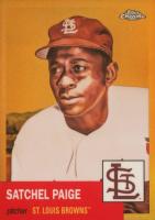 2022 Topps Chrome Platinum Anniversary #73 Satchel Paige Gold Refractor Baseball Card