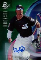 2018 Bowman Platinum Top Prospects #8 Luis Robert Autograph-Green Baseball Card