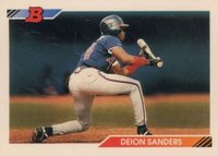 1992 Bowman #160 Deion Sanders Baseball Card