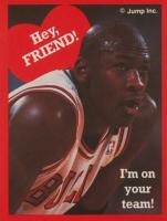 1989 Cleo Michael Jordan Valentines # Hey, Friend ! Perforated Basketball Card