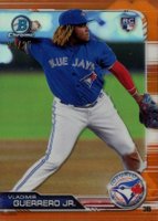 2019 Bowman Chrome #73 Vladimir Guerrero Jr. Orange Refractor Baseball Card