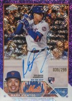 2023 Topps Chrome Rookie Autograph #RAMV Mark Vientos Purple Speckle Baseball Card
