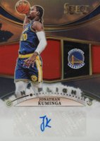 2022 Panini Select in Flight Signatures #IFSJKM Jonathan Kuminga Red Basketball Card