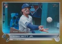 2022 Topps Update #US187 Bobby Witt Jr. Gold Foil Baseball Card