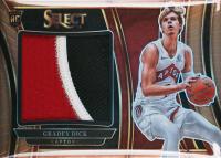 2023 Panini Select Jumbo Rookie Swatches #RJSGD Gradey Dick Copper Prizm Basketball Card