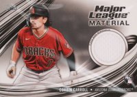 2023 Topps Major League Material Relics #MLMCCA Corbin Carroll Series 2 Baseball Card