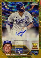 2023 Topps Chrome Update Autograph #ACVP Vinnie Pasquantino Gold Wave Baseball Card