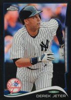 2014 Topps Chrome #56 Derek Jeter Running-Black Refractor Baseball Card