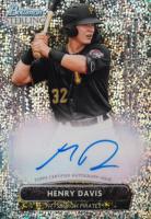 2022 Bowman Sterling Prospect Autographs #PAHD Henry Davis Speckle Refractor Baseball Card