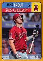 2019 Topps Brooklyn Collection  #1 Mike Trout Gold Baseball Card
