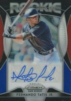 2019 Panini Prizm Rookie Autographs #RAFT Fernando Tatis Jr. Red/White/Blue Prizm Baseball Card