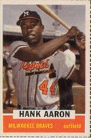 1962 Bazooka Singles # Hank Aaron Baseball Card