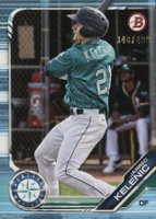 2019 Bowman Draft #BD2 Jarred Kelenic Sky Blue Baseball Card