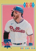 2022 Topps Brooklyn Collection #1 Bryce Harper Chartreuse Baseball Card