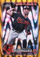 2024 Topps Chrome #268 Grayson Rodriguez Gold Raywave Baseball Card