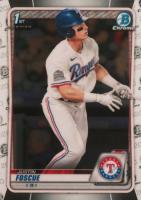 2020 Bowman Draft #BD124 Justin Foscue Chrome Baseball Card