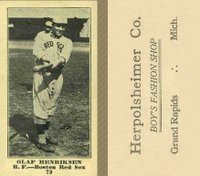 1916 Herpolsheimer Co. #79 Olaf Henriksen Baseball Card