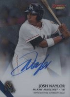 2015 Bowman's Best Best of 2015 Autographs #JNA Josh Naylor Baseball Card