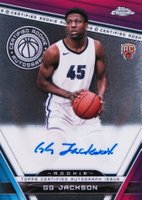 2023 Topps Chrome Certified Rookie Autographs #CRAGGJ G.G. Jackson Basketball Card