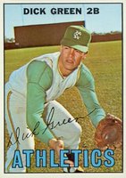 1967 Topps #54 Dick Green Baseball Card