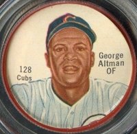 1962 Salada-Junket Coin #128 George Altman Baseball Card